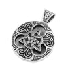 Celtic Warrior Shield Necklace Stainless Steel Ainle Laoch Pendant