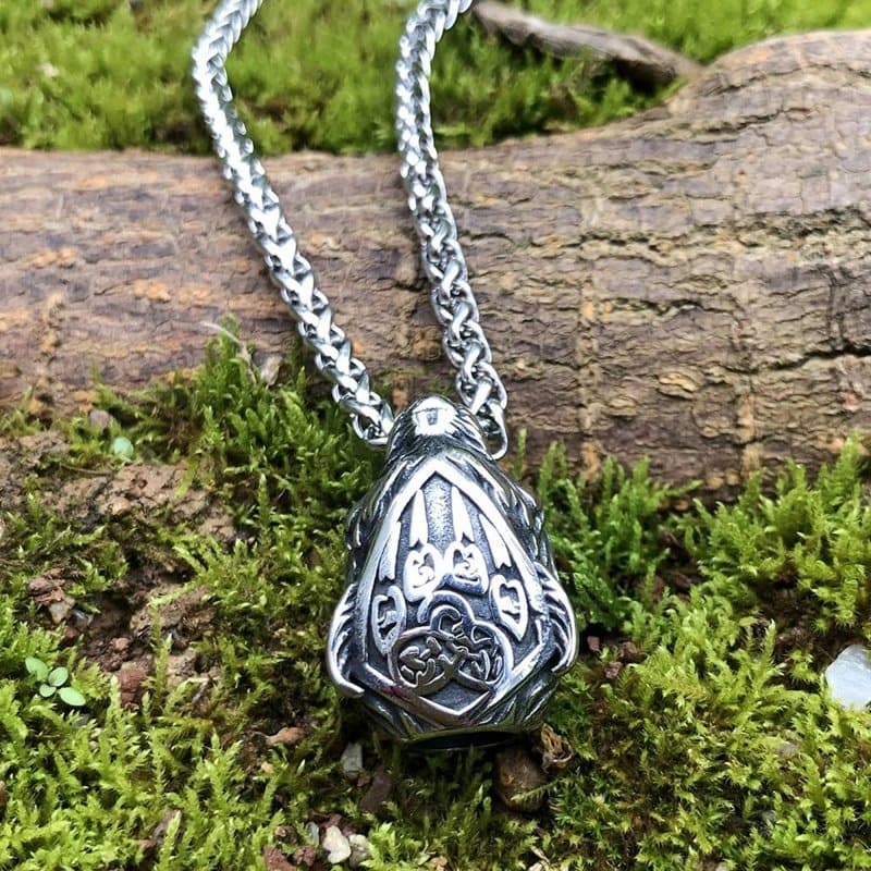 ネックレス・ペンダント Bone craft / three finger bear claw Authentic Bear Claw Pendant in Solid Sterling Silver – Snake