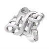 Celtic Infinity Ring 925 Sterling Silver Eternity Knot Band Top View