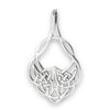 Celtic Phoenix Knot Necklace Sterling Silver Norse Firebird Pendant