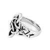 Double Celtic Triquetra Ring Stainless Steel Norse Trinity Knot Band Left View