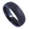 Glitter Black Stainless Steel Ring