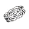 Norse Knot Ring 925 Sterling Silver Infinity Viking Band 6mm Bottom