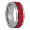 Red Celtic Spinner Ring Mens Womens Stainless Steel Viking Norse Anti Anxiety Band