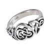 Celtic Heart Ring 925 Sterling Silver Trinity Love Knot Band Bottom