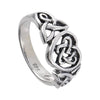 Celtic Heart Ring 925 Sterling Silver Trinity Love Knot Band Right