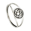 Celtic Love Knot Ring Solid 925 Sterling Silver Scottish Irish Knotwork Band Right