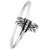 Dragonfly Ring Solid 925 Sterling Silver Garden Insect Bohemian Band Right