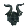 Horned Demon Skull Ring Stainless Steel Gothic Biker Rocker Devil