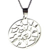 Infinite Music Note Necklace Stainless Steel Musical Instrument Pendant White Side
