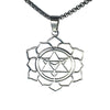 Merkaba Necklace Stainless Steel Spiritual Sacred Geometry Pendant