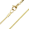 Minimalist Serpentine Chain Necklace Gold PVD Stainless Steel 1.4mm
