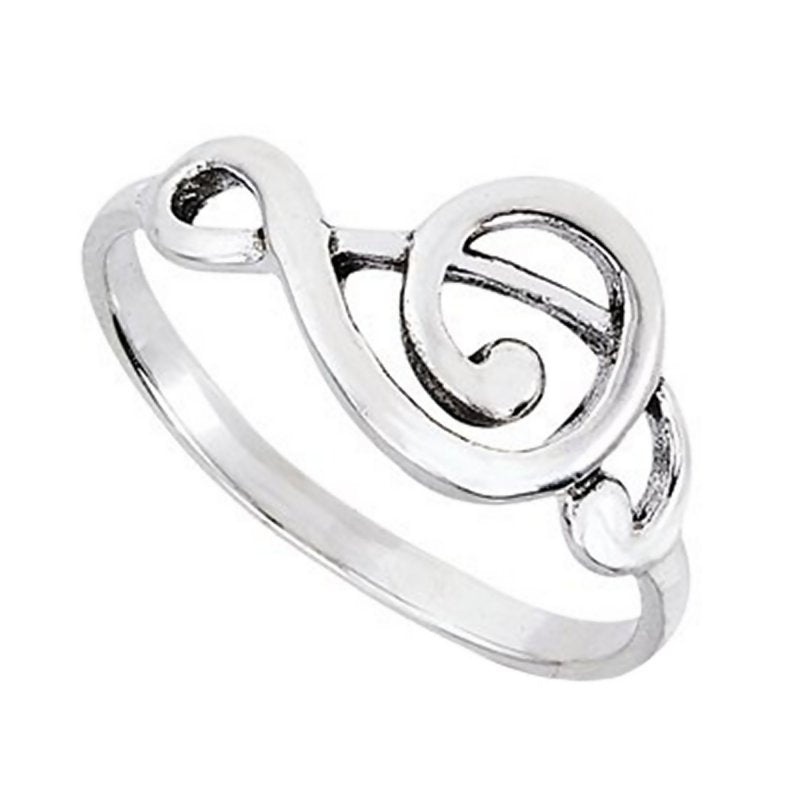 Sterling Silver MUSICAL NOTES Band Ring>musician Ring,music Ring,sterling Ring With Music Notes,rock Band,925 Silver Music Ring,musician