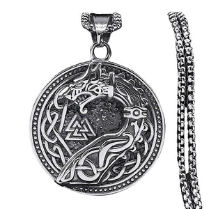Nidhogg Dragon Necklace 316L Surgical Stainless Steel Norse Viking Pendant