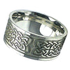 Norse Knotwork Ring Stainless Steel Celtic Viking Wedding Band Bottom