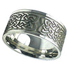 Norse Knotwork Ring Stainless Steel Celtic Viking Wedding Band Top