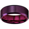 Purple Paradise Ring Stainless Steel Majestic Wedding Band 8mm Top
