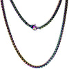 Rainbow Rolo Chain Surgical Stainless Steel 3mm Wide Genderless Full