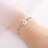 Sacred Geometry Bracelet Silver Surgical Stainless Steel Yin Yang Anklet Bangle Wrist