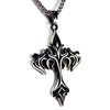 Tattoo Cross Necklace Surgical Stainless Steel Tribal Crucifix Pendant