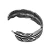 Valkyrie Feather Cuff Bracelet Silver Surgical Stainless Steel Viking Warrior Back