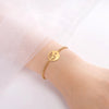 Yin Yang Bracelet Gold PVD Plate Surgical Stainless Steel Sacred Geometry Anklet Wrist