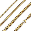 1.5mm Gold Box Chain Stainless Steel Genderless Necklace Right View