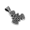Celtic Triquetra Necklace Stainless Steel Trinity Knot Pendant Side View