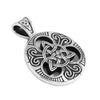 Celtic Warrior Shield Necklace Stainless Steel Ainle Laoch Pendant Right View