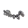 Skulls Ear Crawler Hypoallergenic Surgical Stainless Steel Gothic Post Cuff Right Side Flat View