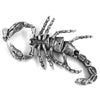 Large Realistic Scorpion Necklace Silver Stainless Steel Scorpio Pendant Backside