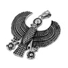 Ancient Egyptian Falcon Horus Necklace Stainless Steel Large Bird Hawk Pendant