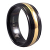 Black Gold Classic Stainless Steel Wedding Band