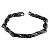 Black Tungsten Carbide Chain Link Bracelet Cybergoth Rocker