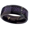 Black Tungsten Dragon Ring Purple Carbon Fiber Wedding Band 2