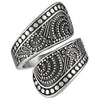 Bohemian Spoon Ring Womens Silver Stainless Steel Hippie Boho Band