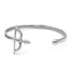 Bow and Arrow Bracelet Stainless Steel Cosplay Archery Cuff Right View