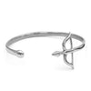 Bow and Arrow Bracelet Stainless Steel Cosplay Archery Cuff