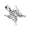 Butterfly Necklace Stainless Steel Spicebush Butterflies Pendant Left View