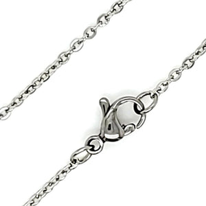Cable Chain 1.6mm Womens Stainless Steel Necklace