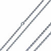 Cable Chain Necklace Silver Stainless Steel 3mm 15-22in