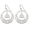 Celtic Circle Knot Earrings Stainless Steel Trinity Triquetra