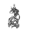 Celtic Dragon Necklace Stainless Steel Stoorworm Pendant