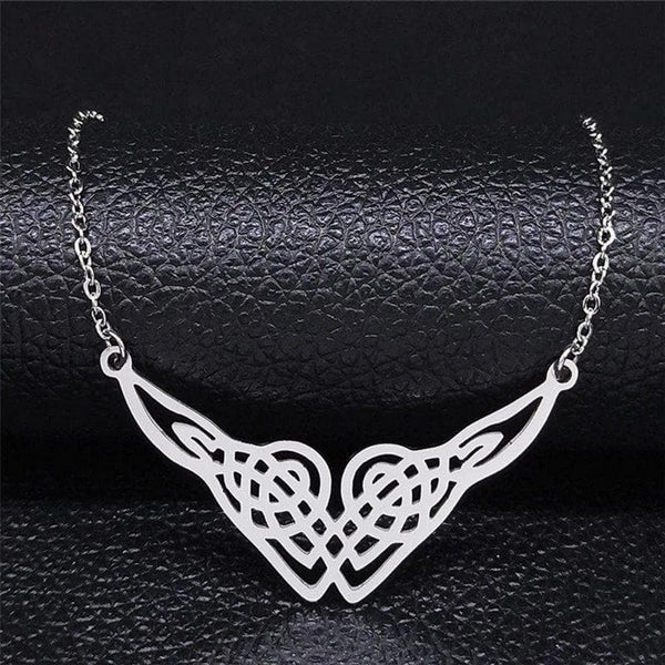 Gold Celtic Knot Necklace, Heart Necklace - Etsy | Celtic heart knot, Wire  crochet jewelry, Heart necklace diy