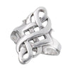 Celtic Infinity Ring 925 Sterling Silver Eternity Knot Band Left View
