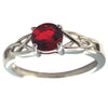 Celtic Knot July Birthstone Ring