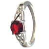 Celtic Knot July Birthstone Ring 2
