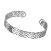 Celtic Knot Work Bracelet Silver Stainless Steel Viking Norse Cuff Bottom View