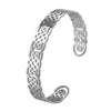 Celtic Knot Work Bracelet Silver Stainless Steel Viking Norse Cuff