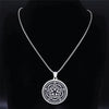 Celtic Pentacle Necklace Stainless Steel Wicca Pagan Star Pendant On Chain